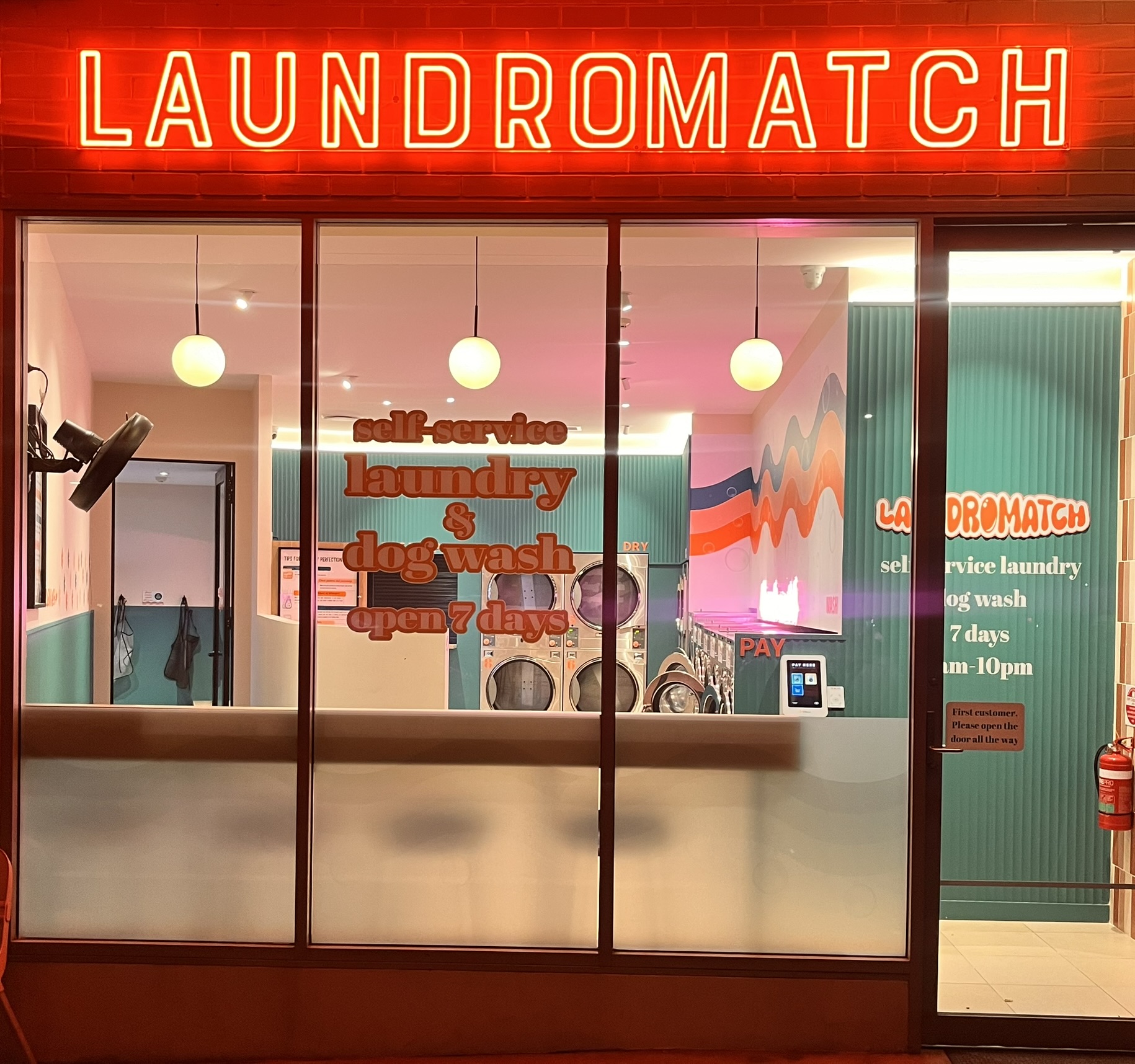 Laundromat open for business